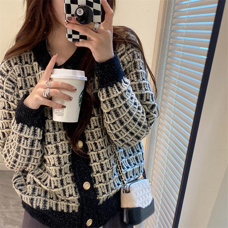 Spring Autumn Women Sweaters Knitted Loose Casual Sweater Autumn Thick Women Clothing Cardigans Students Sweaters Ins Women Coat