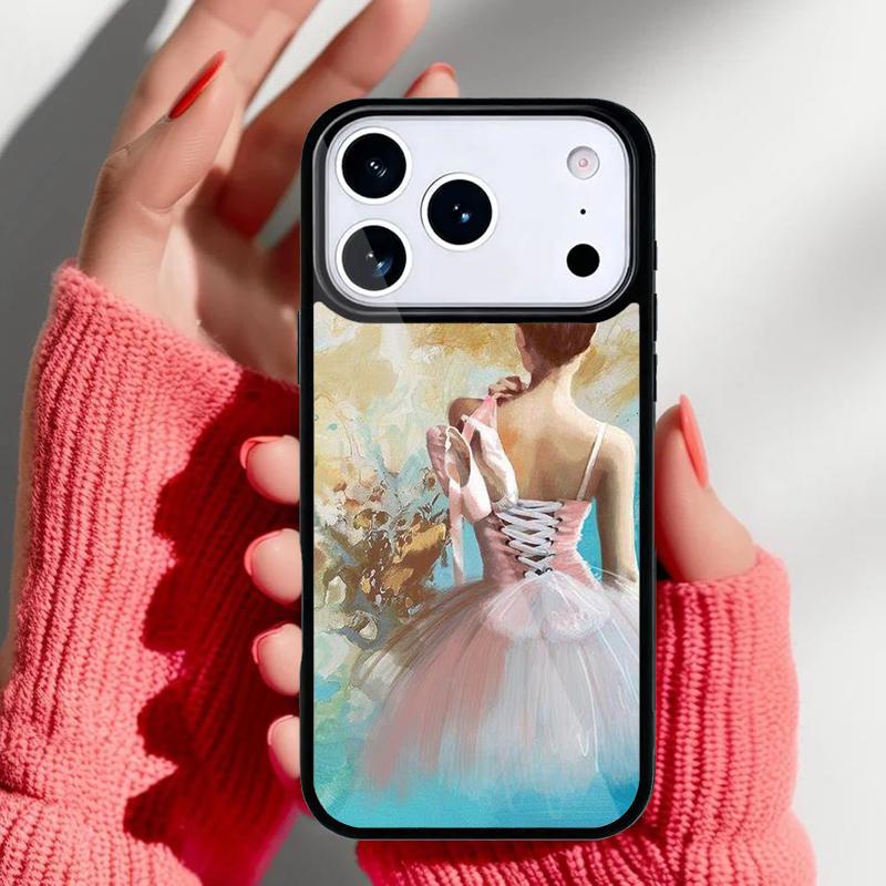 Ballet Dance Girl Ballerina Art Phone Case for iPhone 17 16 15 14 13 Pro Max Back Cover for 12 11 Pro Coque