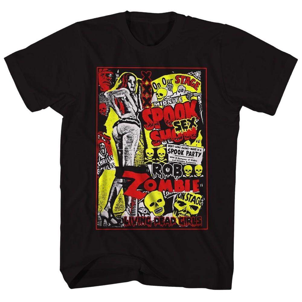 Rob Zombie Spook Sex Mens T Shirt Music Classic Concert Rock Band Tee New Black Unisex T-Shirt XXL