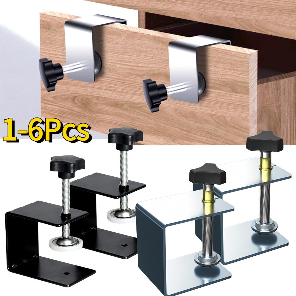 

Woodworking Jig Drawer Panel Clips Cabinet Tool Home Furniture Accessories Steel Drawer Front Installation Clamps Hardware Tools 1Pc