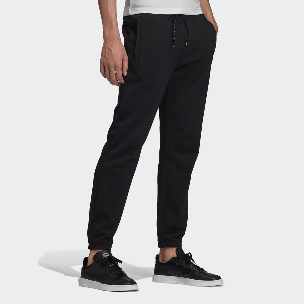 Adidas Originals Adv Logo Sp Logo Print Casual Cuffed Sport Trousers Men Bottoms Black GD5986