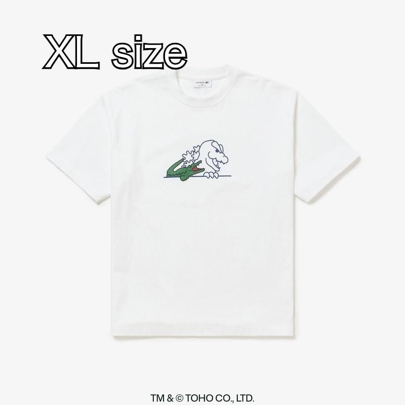 LACOSTE X GODZILLA 2.0 T-Shirt Size 6 XL White Japan Limited Head