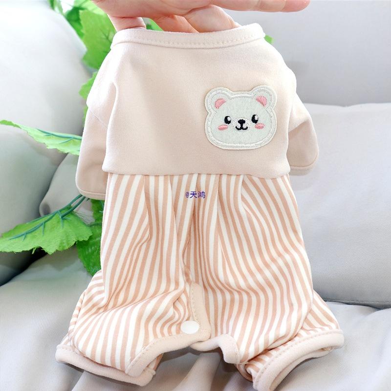 Belly Protection Small Dog Clothes Autumn Winter Teddy Bichon Pomeranian Cat Small Dog Pet Four-Legged Winter Belly Wrap