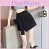 Spring Summer High Waist Slim Fit Short Skirt With Bow Knot Design For Casual Wear