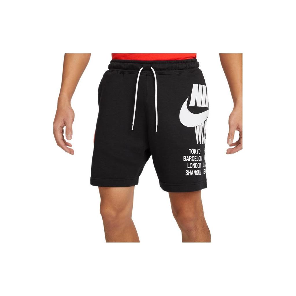 Nike Pantaloni scurți sport respirabili cu imprimeu cu sigla Pantaloni pentru bărbați negru DN4420-010