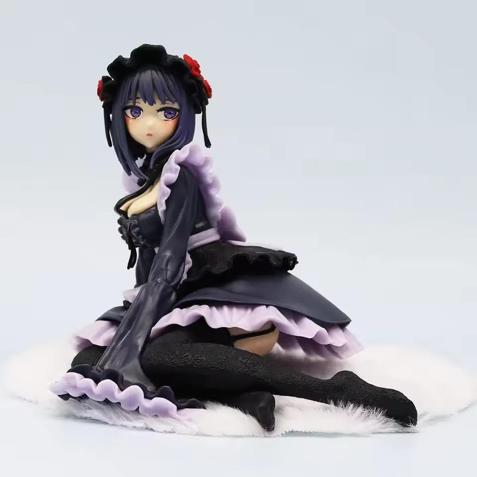 2 Kinds My Dress-Up Darling Anime Figure Black Maid Outfit Kitagawa Marin Action Figure Shizuku Kuroe Figurine Collection Models