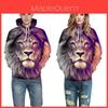 Vibrant Skull Print Digital Pullover Hoodie For Men Comfortable Loose Fit