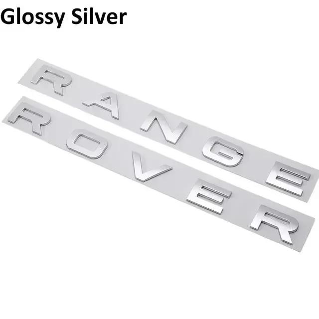 3D Letter Car Hood Bonnet Cover Emblem For Land Rover Range Rover Velar Sport Discovery 2 3 4 Defender Front Sticker bzcp8