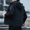 Men's Windproof Hooded Jacket - Spring/Autumn Versatile Slim Fit Solid Color Casual Outerwear
