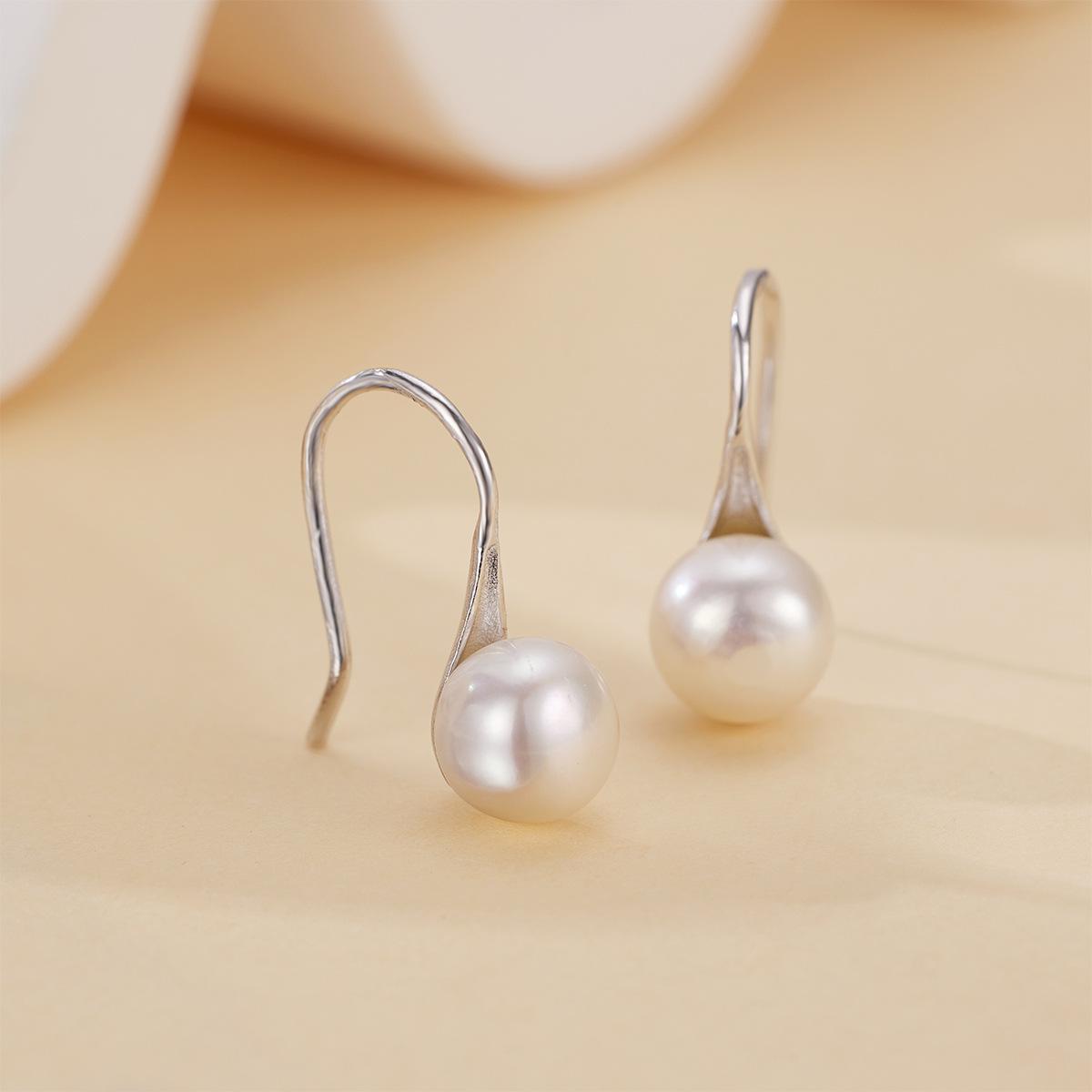 

Серьги-гвоздики на высоком каблуке из стерлингового серебра 925 пробы с жемчугом, модные, легкие, роскошные, натуральные, пресноводные, жемчужные серьги в стиле ретро 925 silver