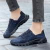 Summer Black Handmade Braid Beach Shoes Women Slip on Plus Size Casual Espadrilles Breathable Sneakers