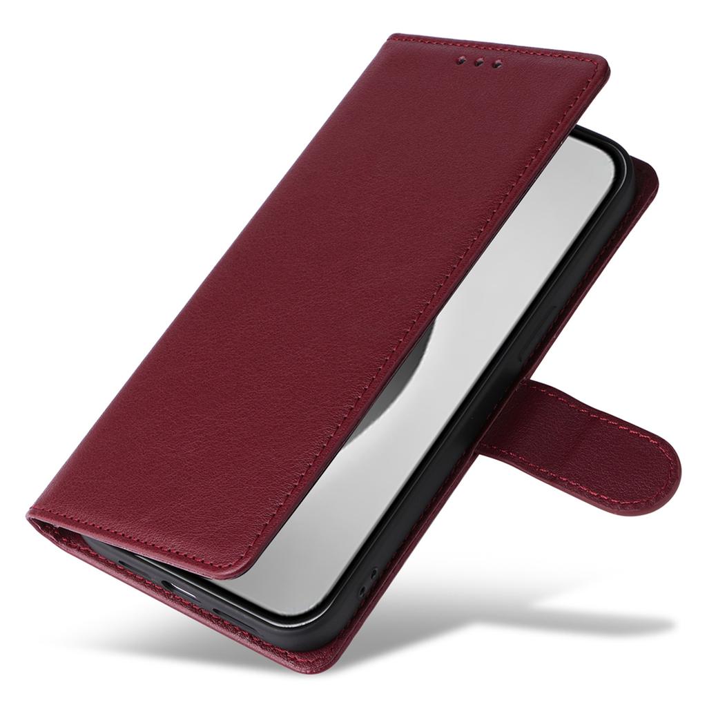For iPhone 16 Pro Max Wallet Case 3 Card Slots Slim-Fit PU Leather Stand Phone Cover