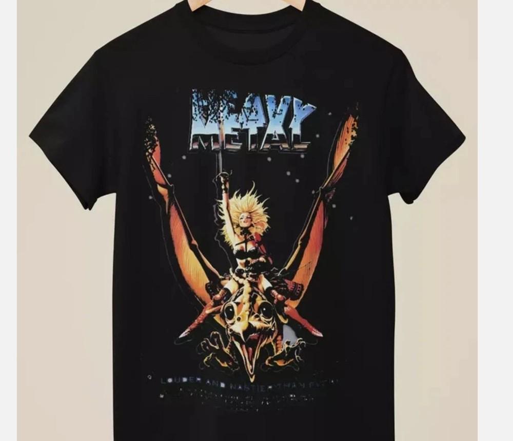 

Heavy Metal Movie Poster Inspired Black Graphic TShirt Unisex S5Xl Unisex T-Shirt M