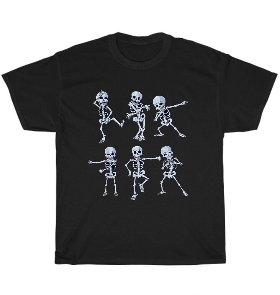 Dancing Skeletons Dabbing Skeleton Dab Dance Halloween Costume T-Shirt Unisex S