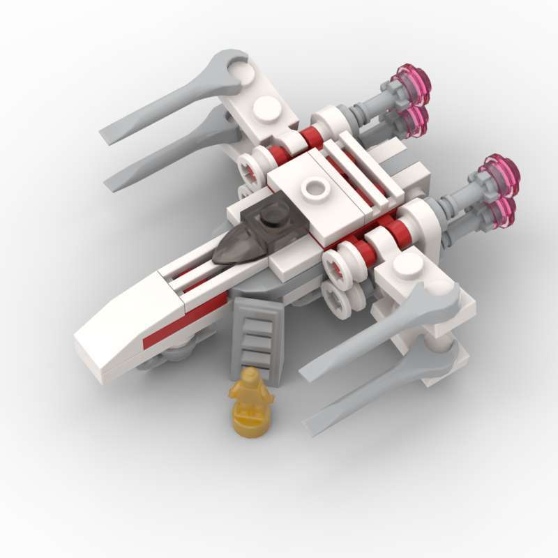MOC Building Block Model X-Wing Fighter Planet Battle Children's Assembly Toy Birthday Gift