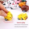 3 Pcs Cutecute Cartoon Animals Car Toys Mini Stunt Cars Parent-Child Interaction Puzzle Children'S Toys Boy  Girl Birthday Gifts