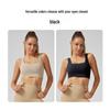 Women's Square Neck Sports Bra with Chest Support - Integrated Back Design for Running & Yoga