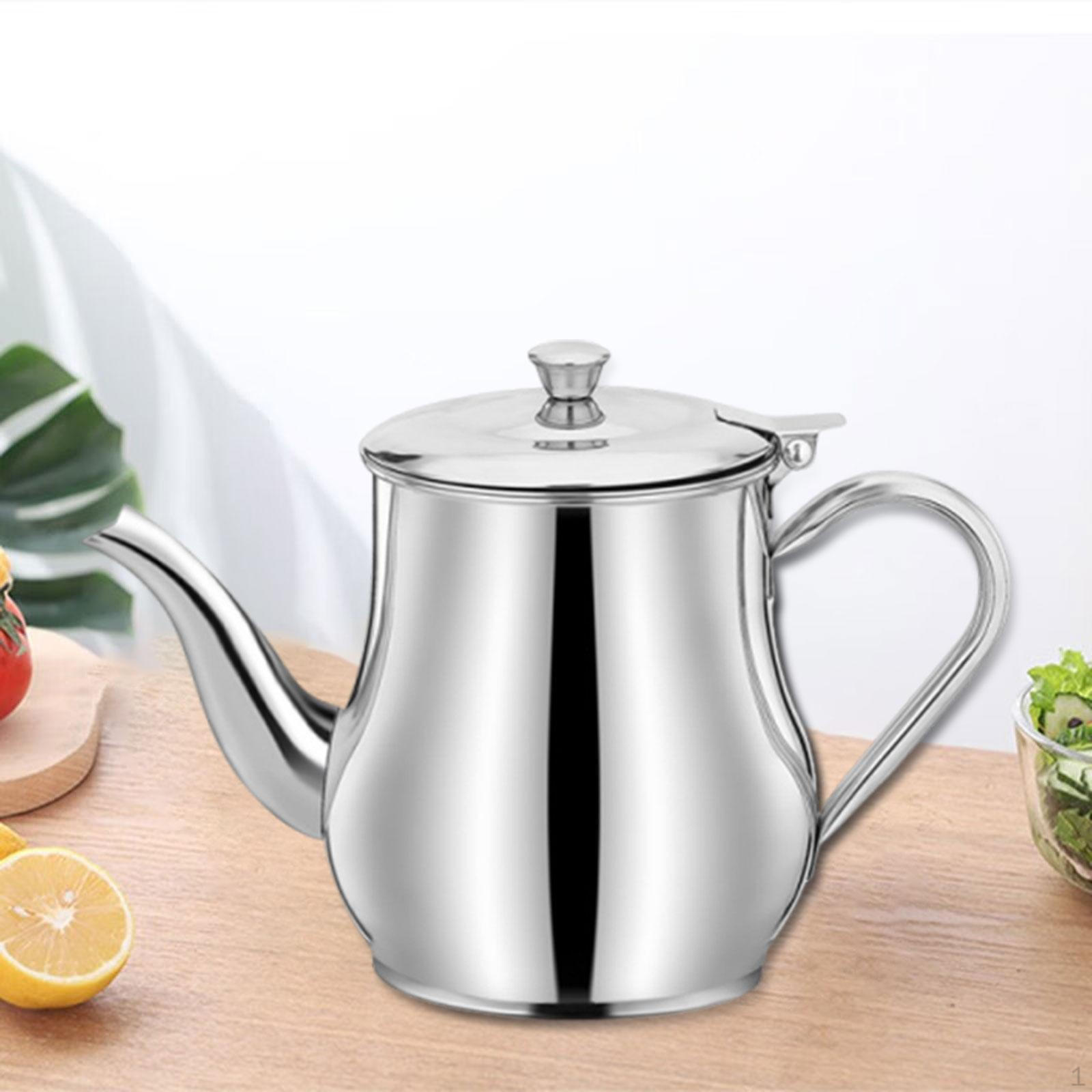 

Non-Slip Stainless Steel Oil Strainer Lard Dispenser for Restaurant Kitchen Home Hotel 13oz