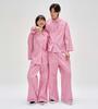 Pinka Pk104 Classic Homewear Pajama Set_Plum Pink Stripe 2 Sizes (Gift Package Included)