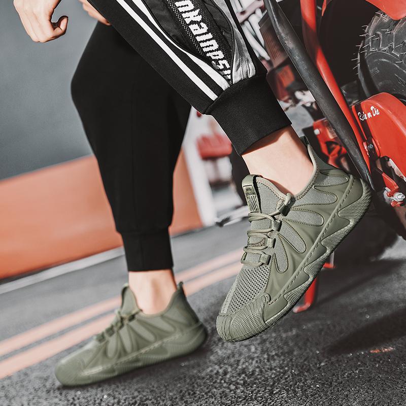 Męskie wygodne, wyjątkowo miękkie i oddychające sznurowane tenisówki