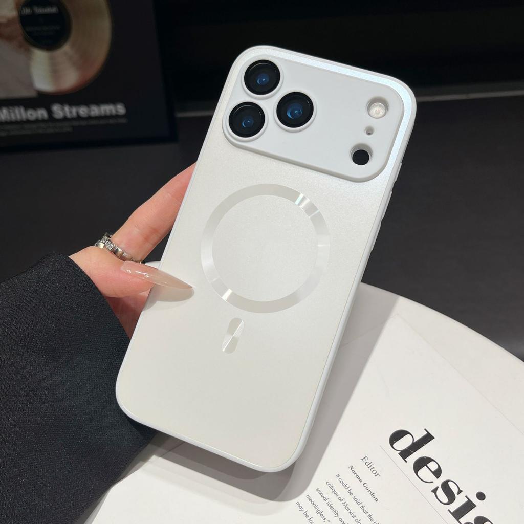 Magnetická přísavka pro pouzdro na telefon Apple 17 ProMax s matným povrchem pro iPhone 16 Jednoduché ochranné pouzdro s fólií na objektiv