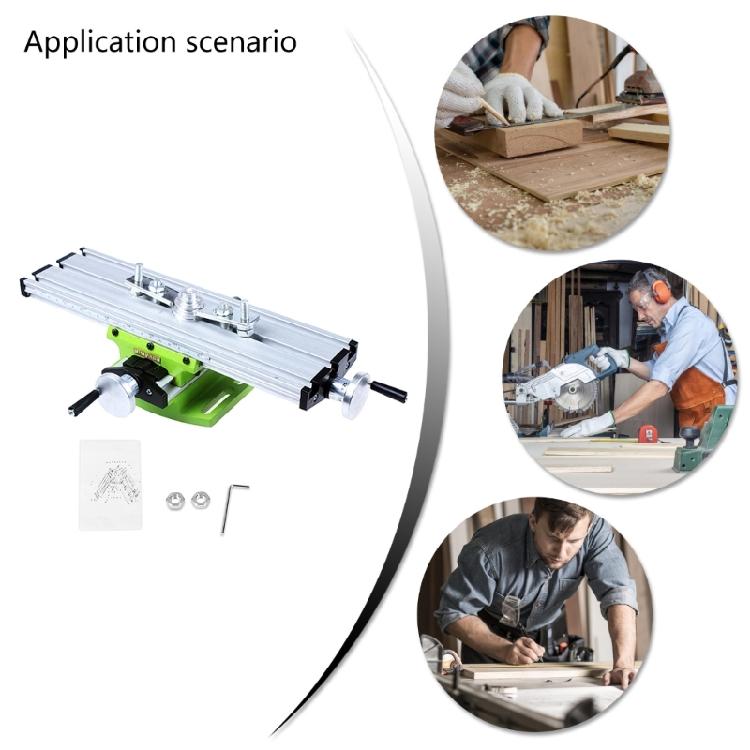 Precisions Milling Machine Worktable Multifunction Drill Vise Fixture Working Table Benches Drill Crossed Table Support