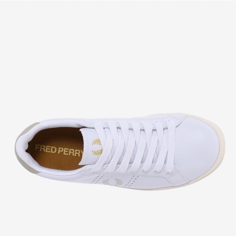 Fred Perry Men S B721 Leather White SneakerS T32