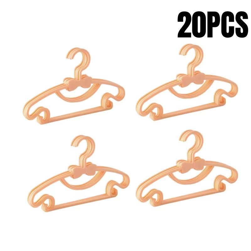 5-50pcs Baby Hangers Plastic Kids Clothes Storage Hanger Portable Cute Non-Slip Hangers Wardrobe Towel Clothing Storage Tools