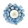 Portavelas de Piedra Cruda de Cristal Natural - Sanador Dorado Energía Sanación Souvenir Grabado De Mariage con Difusor de Aroma