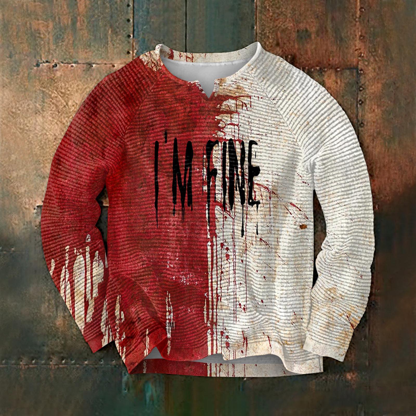 

Весенне-осенняя мужская толстовка с воротником-стойкой на открытом воздухе, повседневные свитера, топы XXXL красный