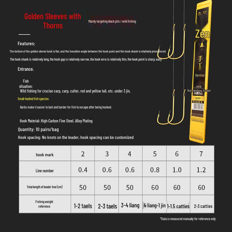 Fishing King Pre-Tied Double Leader Anti-Tangle Fishing Hooks