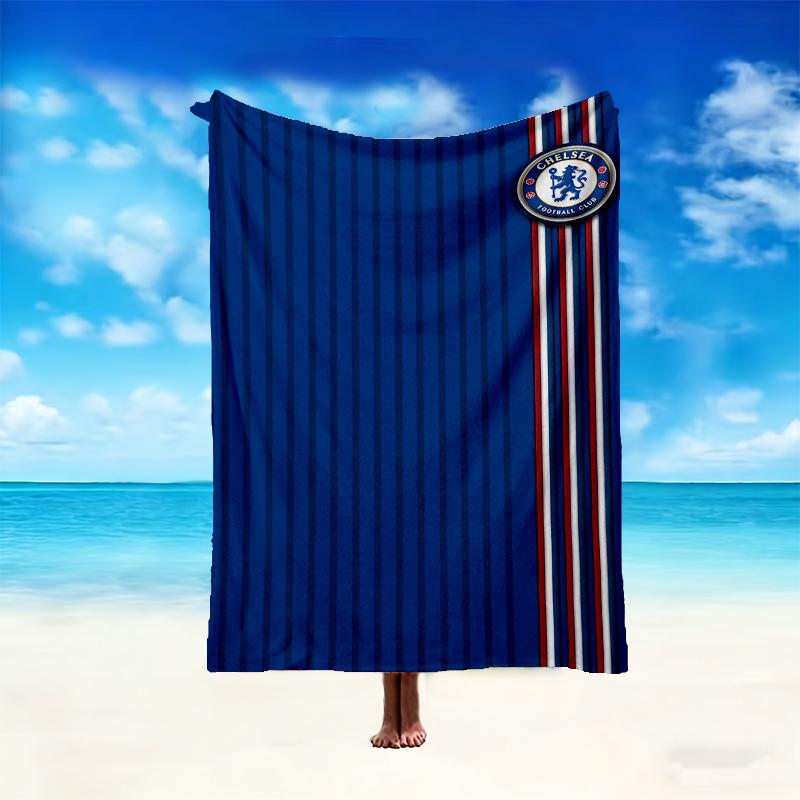 1pc Chelsea FC Blanket, Cozy Valentine's Day Blanket, Multi-functional Nap Blanket Available Throughout the Four Seasons