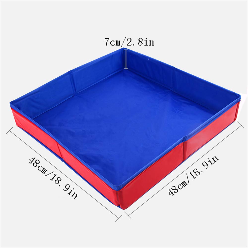 Sand Table, 48x48cm Foldable Oxford Cloth Sand Tray, Sensory Toy for Kids, Gift for Boys