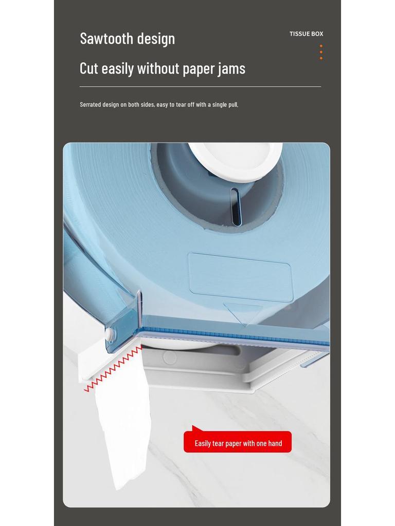 Waterproof Large Roll Toilet Paper Holder for Hotel or Guesthouse Bathrooms