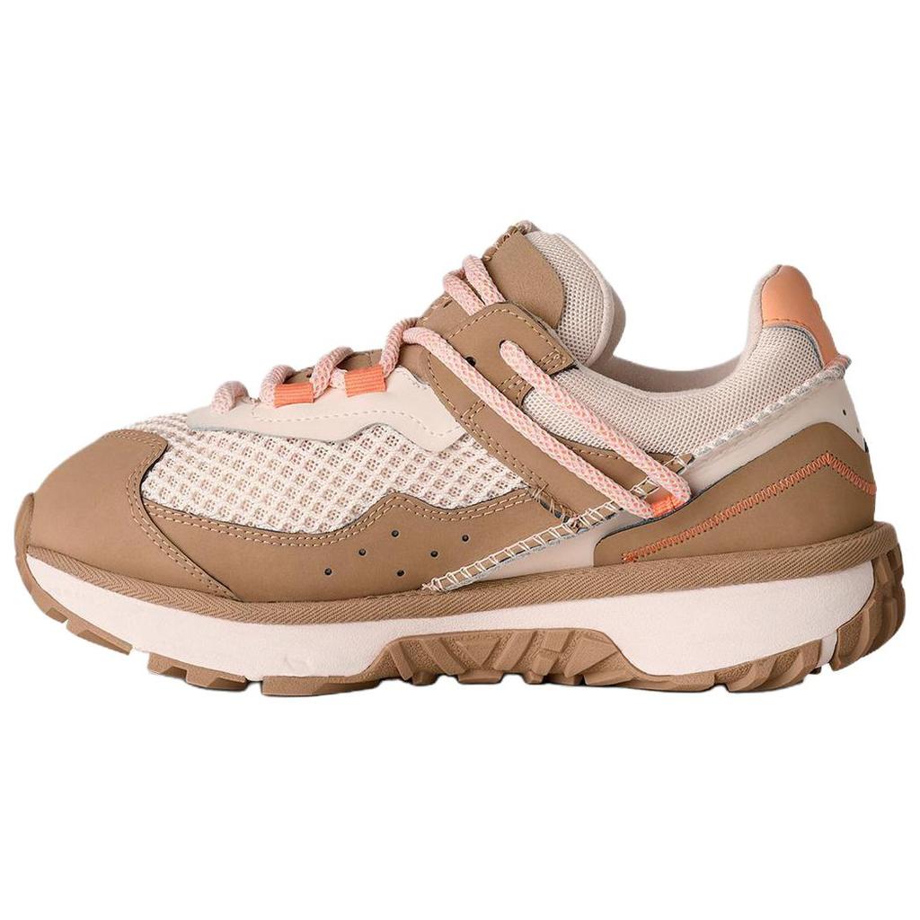 UGG Retrofi Cow Split Leather Round Toe Versatile Low Top Casual Shoes Women sneaker Brown 1175118-SRPF