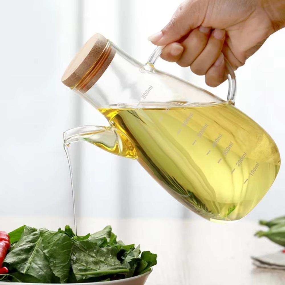 Leak-Proof Oil Dispenser Bottle Food-grade Oil Storage Container Seasoning Bottle  Kitchen Tools