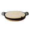 Pizza Plate, Black, 20cm Diameter, Live Crispy Pizza Plate LCPP-04