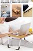 Trade One Folding Gadget Table Brown Bed Remote Work Compact Load Capacity 10kg Tablet Stand with Drink Holder Easy to Carry