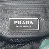 PRADA Bicolor triangle logo Backpack Leather / Nylon Green/Black