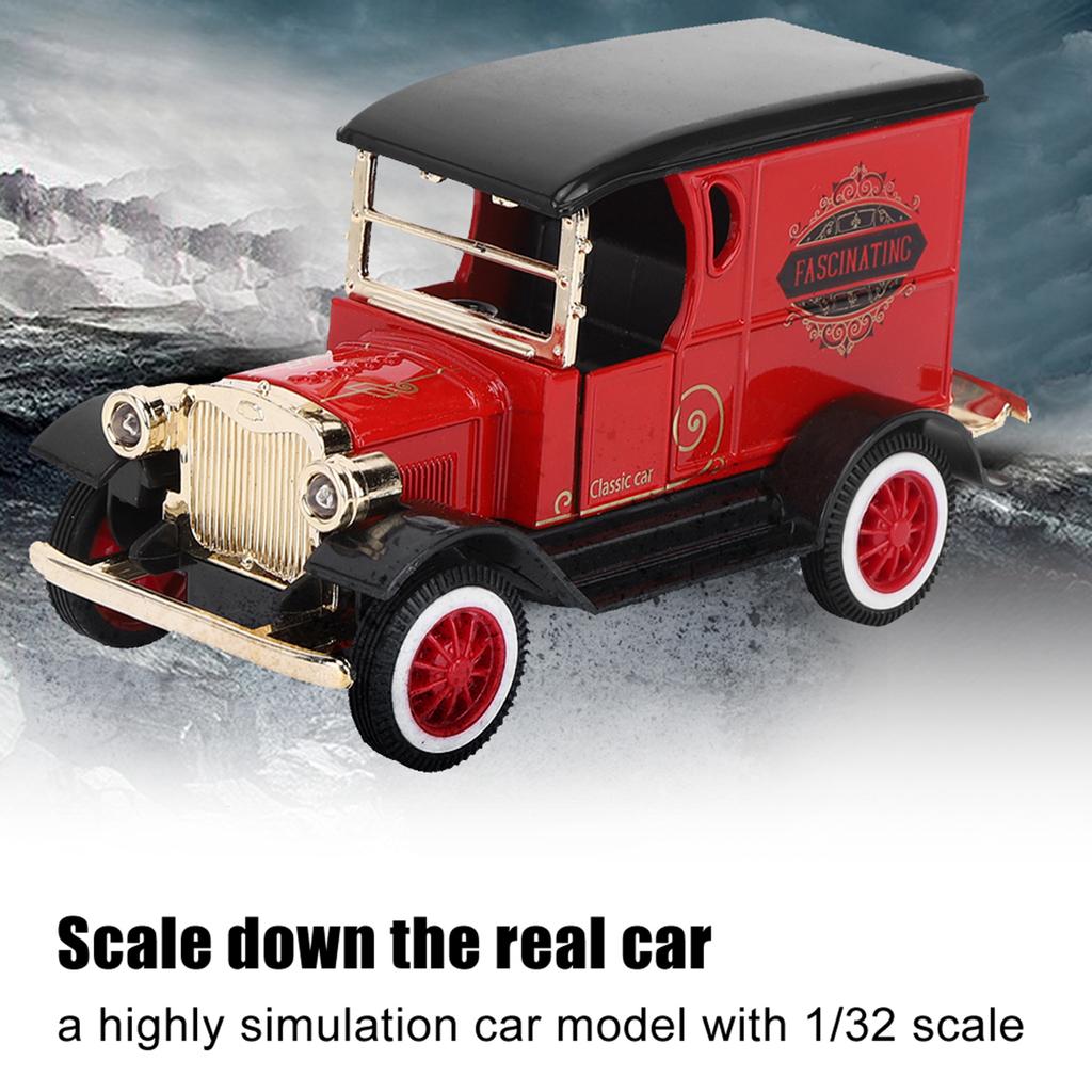 1: 32 Scale Child Kid Pull Back Car Toy High Simulation Vehicle Model with Light SoundRed