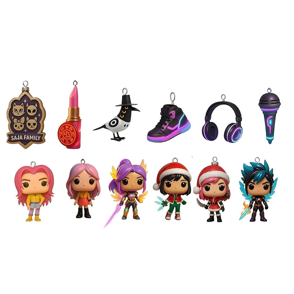 Neuer Kpop Dämonenjäger Weihnachtsbaumschmuck Kpop Stil Adventskalender Blind Box Niedliche Gothic Weihnachtsdekoration Für Teenager Und Frauen Geschenk