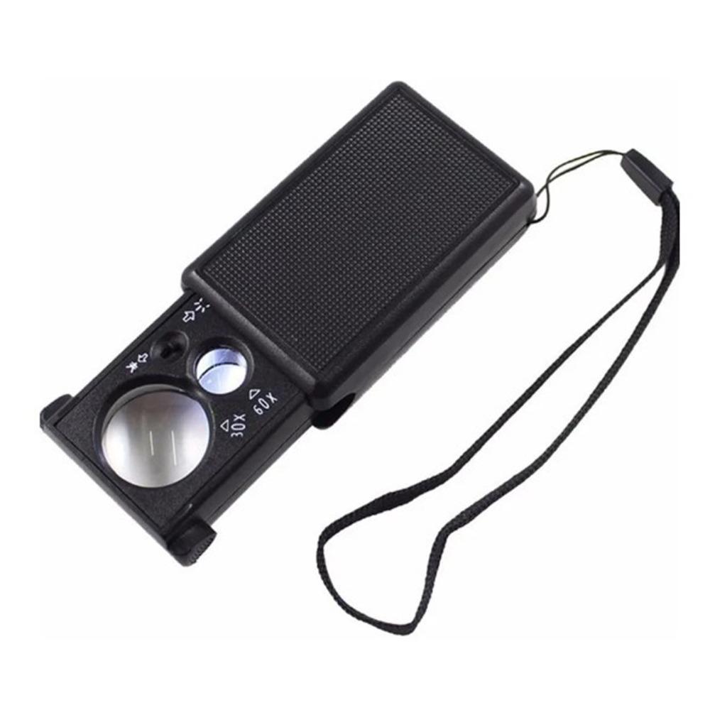 

LED UV light Handheld Loupe Acrylic lens Identification Loupe for 30X, 60X Watch Repair