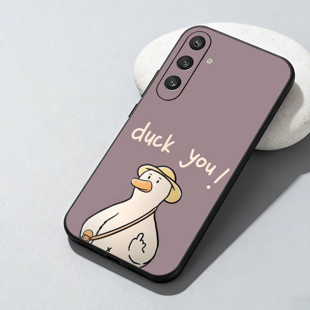 

Чехол для телефона C-Chaotic Duck And Goose для Samsung Galaxy A73, A72, A71, A70, A52, A51 Другие Мягкий Черный Чехол Samsung a71 4g