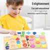 Wooden Educational Building Blocks for Kids: Letters, Numbers, Shapes & Colors Puzzle Set