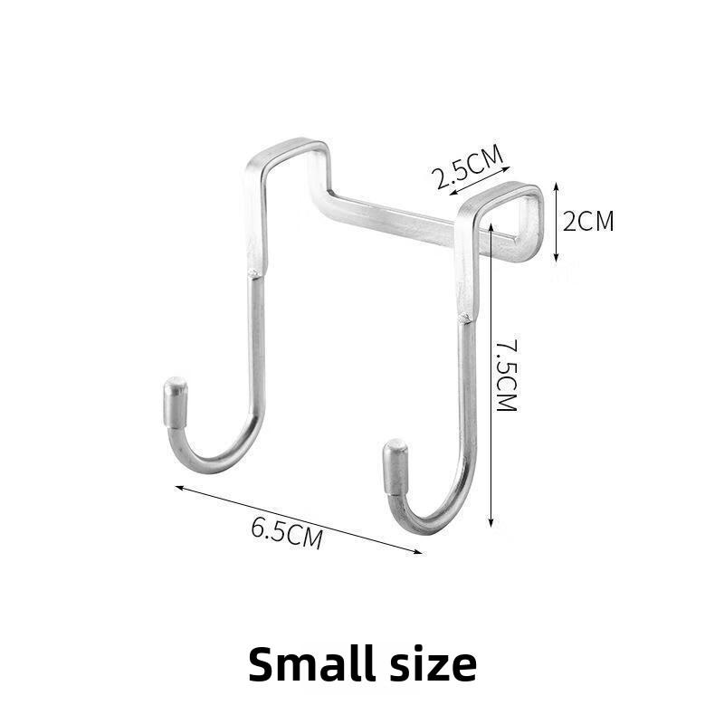 

За дверью, без перфорации, шкаф, гардероб, ванная комната, кухня, крючки для хранения small