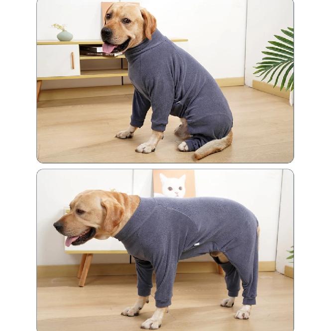Xs-3XL Winter Pet Dog Clothes Dogs Sweatshirt Warm Flannel Dog Pajamas Padded Clothes for Medium Large Dogs Labrador Clothing