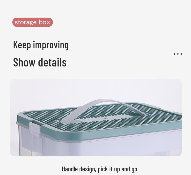 Kinder-Baustein-Organizer: Aufbewahrungs- und Sortierbehälter für kleine Lego-Teile