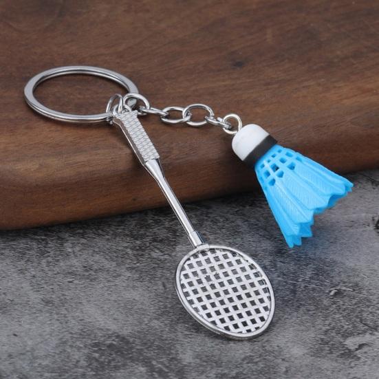 Keychain Pendant Simulated Badminton Racket Charm Mini Key Chain Zinc Alloy Pendant Personalized Bag Accessories