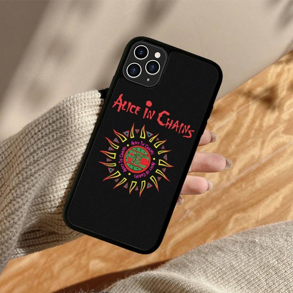A-Alice I-In C-Chains PC+TPU Protective Phone Case For iPhone 17 16 Pro max 15 Plus 14 13 12 11 Cover
