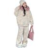Girls' Autumn-Winter 2025 Fleece Set: Cozy Glutinous Rice Fleece Top and Wide-Leg Pants Two-Piece Outfit